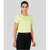 ferocious - Mint Green Cotton Women's Crop Top ( Pack of 1 ) - None