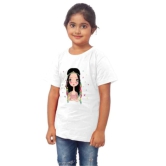 Girls Cotton Tribal Half Sleeve TShirt (White) PID41479