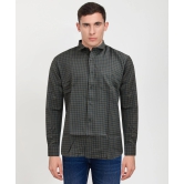 Cotton Full Sleeve Shirt Small Check Black Grey 42