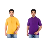 DESHBANDHU DBK Multi 100 Percent Cotton Kurta Pack of 2 - None