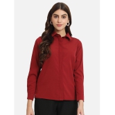 ALL WAYS YOU Red Crepe Womens Shirt Style Top ( Pack of 1 ) - None