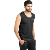 Men Solid Round Neck Polyester Grey T-Shirt