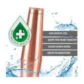 Milton Copper Crown 1100 Water Bottle, 1 Piece, 1.09 Litre, Copper | 100% Leak Proof | Office Bottle | Gym Bottle | Yoga Bottle | Home | Kitchen | Hiking | Treking Bottle | Travel Bottle - C