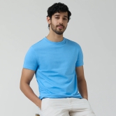 Code Cotton Rich T-shirts Azure Blue S