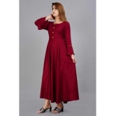 Smien - Red Rayon Women''s Anarkali Kurti ( Pack of 1 ) - None