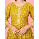 Aarika Yellow Cotton Girls Kurti ( Pack of 1 ) - None