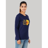 ferocious - Navy Cotton Blend Regular Fit Women's T-Shirt ( Pack of 1 ) - None