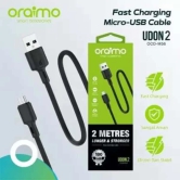 Oraimo OCD-M56 V8/Micro (2A) 2M LONGER AND FASTER Cable(Black)