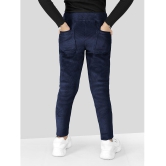 Naughty Ninos Girls Navy Super Stretch Cordrouy Jeggings - None