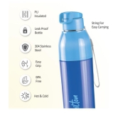 Milton - STEEL CONVEY 600,BLU Blue School Water Bottle 520 mL ( Set of 1 ) - Blue