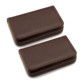 Loopa Leather Brown Casual Traveller Wallet - Brown