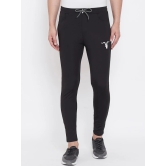 Men Black Solid Slim-Fit Track Pants