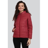 PPTHEFASHIONHUB - Polyester Maroon Puffer Pack of 1 - None