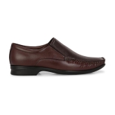 Leeport Brown Mens Slip On Formal Shoes - None