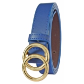 Loopa Blue PU Casual Belt - None