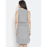 Oxolloxo Green Checked Satin Blouson Dress