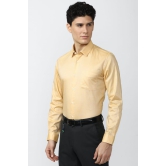 Men Yellow Slim Fit Formal Full Sleeves Formal Shirt