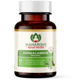 Maharishi Ayurveda Organic Ashwagandha | 100% Organic| General Wellness Tablets| Rejuvenates Mind & Body | Made with Pure Herbs | 60 Tablets