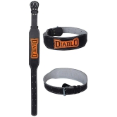 Diablo Orange Leather Gym Belt - S