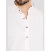 Maharaja - White Cotton Mens Regular Kurta ( Pack of 1 ) - None