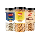 YUM YUM Dry fruits combo pack of Almonds, Cashew & Walnut | akhrot, kaju & badam (3 x 150 g) 450g