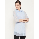 Women Rose Shirt Collar Tunic