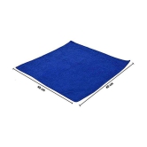 INGENS - Blue Microfiber Cloth For Automobile ( Pack of 4 )