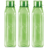 Milton Prime 1000 Pet Water Bottle, Set of 3, 1 Litre Each, Green - Green