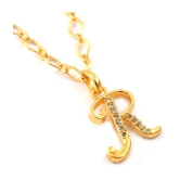 Jewar Mandi - Golden Pendant ( Pack of 1 ) - Golden