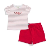 Juscubs Pink Cotton Girls Top With Shorts ( Pack of 1 ) - None