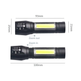 New 2 in 1 Rechargeable Battery Penlight Waterproof Light Led Flashlight Torch - 7W Rechargeable Flashlight Torch (Pack of 1)