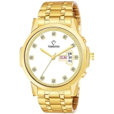 Versatile Gold Metal Analog Mens Watch