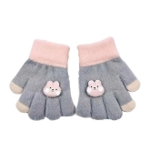 Tomorrow Fashion Baby Hand Gloves - Warm and Comfortable Knitted Gloves (0-3 Years)-Grey