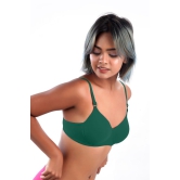 Women Hug Padded Bra Peacock