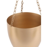 Hanging Capsule Planter (Set of 2)-Gold