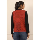Printed women quilted  jacket-XL