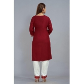 SIPET - Maroon Straight Rayon Women''s Stitched Salwar Suit ( Pack of 1 ) - None