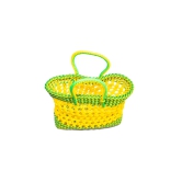 Handwoven Market Basket with Double Handles