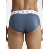 Jockey NY15 Men Cotton Elastane Solid Brief - Mid Night Navy - None