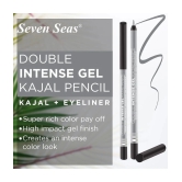 Seven Seas Double Intense Color | Waterproof | Smudgeproof | Non Transferable Gel Kajal(Silver 1.5g)