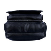 Leather World - Black Solid Messenger Bags - Black