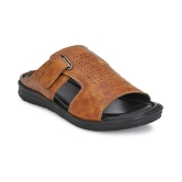 Leeport Tan Flip Flops - 9