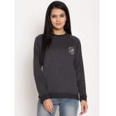 Women Wild Journey Black Solid Sweatshirt-XL