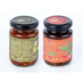 Ta Pickles | Gongura & Mango Olive Pickle | 150g [Pack of 2] Combo Made with Cold Pressed Oil | Homemade | Traditional Indian Taste | Natural | No Pr