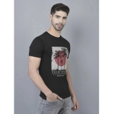 Dollar Cotton Blend Regular Fit Printed Half Sleeves Mens T-Shirt - Black ( Pack of 1 ) - None