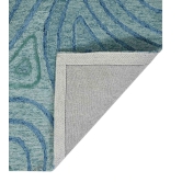 Hand Tufted Canyan AQUA Color Carpet-Aqua / 5x8