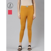 Jcss - Mustard Lycra Women's Leggings ( Pack of 2 ) - None