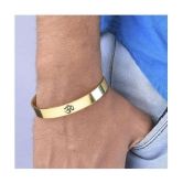 PAYSTORE Gold Plated Stylish Bracelet Adjustable OM Design Kada for Men - None