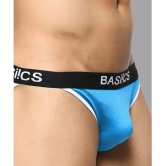 BASIICS By La Intimo Spandex Mens Briefs ( Blue ) BCSBR02 - None