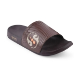 Campus - Brown Mens Slide Flip Flop - None